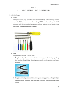 BAB IV ALAT-ALAT KETRAMPILAN ELEKTRONIKA