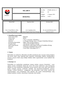 Biokimia - Silabus UPI