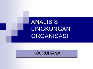 ANALISIS LINGKUNGAN ORGANISASI