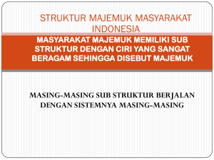 struktur majemuk masyarakat indonesia