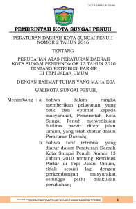 pemerintah kota sungai penuh - BPK RI Perwakilan Provinsi Jambi