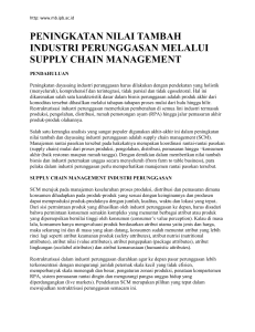 peningkatan nilai tambah industri perunggasan melalui supply