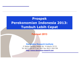 Prospek Perekonomian Indonesia 2013: Tumbuh Lebih Cepat