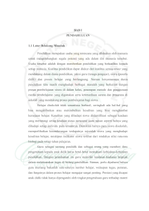 BAB I PENDAHULUAN 1.1 Latar Belakang Masalah Pendidikan