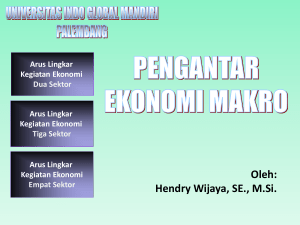 EKONOMI INTERNASIONAL Dosen Pengasuh Drs. H. Hamid Halin