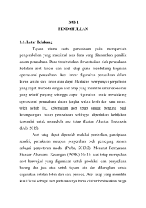 BAB 1 PENDAHULUAN 1.1. Latar Belakang Tujuan utama suatu