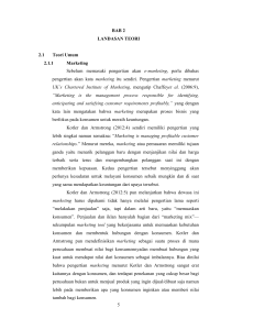 5 BAB 2 LANDASAN TEORI 2.1 Teori Umum 2.1.1