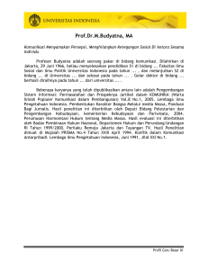 Prof.Dr.M.Budyatna, MA