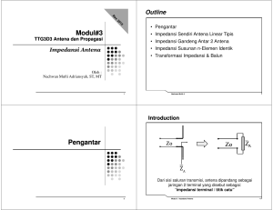 Impedansi Impedansi Antena