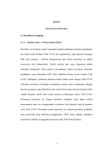 BAB II TINJAUAN PUSTAKA 2.1.Penelitian Terdahulu 2.1.1. Kadek