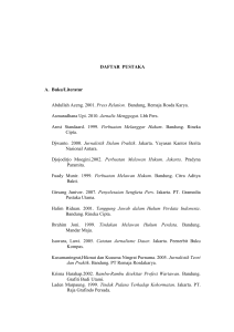 DAFTAR PUSTAKA A. Buku/Literatur Abdullah Aceng. 2001. Press