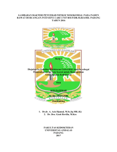 gambaran bakteri penyebab infeksi nosokomial pada pasien rawat