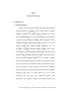 ANALISIS PENGARUH KUALITAS JASA PELAYANAN TERHADAP