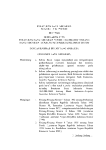 12 /pbi/2010 tentang perubahan atas peraturan bank indonesia nomor