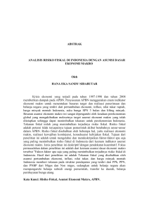 analisis risiko fiskal di indonesia dengan asumsi dasar ekonomi makro