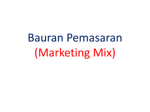 Bauran Pemasaran (Marketing Mix) - DI-jou DOA MU-lak