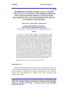 75 eksperimentasi model pembelajaran auditory intellectually