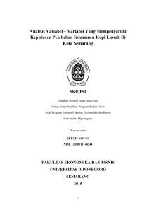 Analisis Variabel – Variabel Yang Mempengaruhi