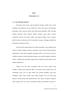 BAB I PENDAHULUAN 1.1. Latar Belakang Masalah Persaingan
