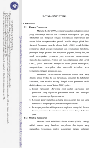 Kajian Strategi Pemasaran Sarana Transportasi