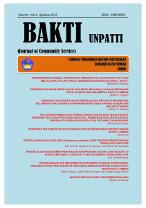 bakti unpatti - Universitas Pattimura :: eJournal