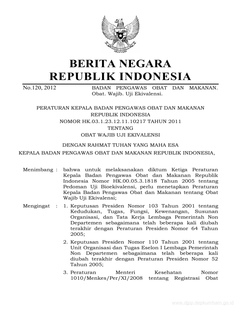 Berita Negara Republik Indonesia