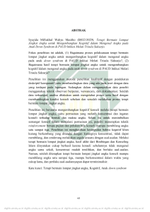 ABSTRAK Syayida Miftakhul Wahyu Masitho (B03213029). Terapi