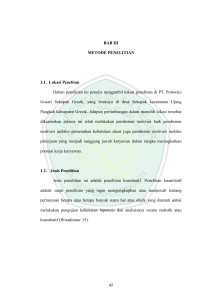 BAB III METODE PENELITIAN 3.1. Lokasi Penelitan Dalam