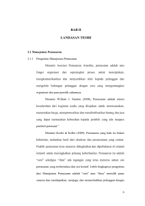 ANALISIS PERSEPSI PELANGGAN ATAS KUALITAS JASA