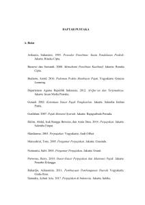 DAFTAR PUSTAKA A. Buku Arikunto, Suharsimi. 1993. Prosedur