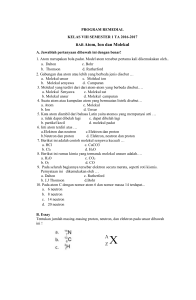 BAB Atom, Ion dan Molekul