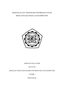 pemanfaatan teknologi informasi untuk mencapai