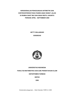 kerasionalan penggunaan antibiotik dan kortikosteroid pada pasien