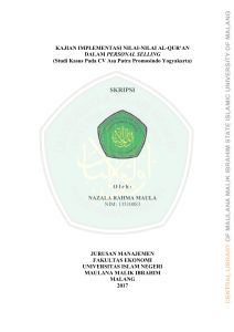 - Etheses of Maulana Malik Ibrahim State Islamic