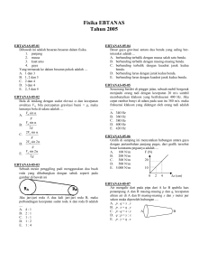 Fisika EBTANAS Tahun 2005