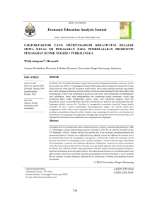 Economic Education Analysis Journal