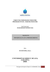 fakultas teknologi industri program studi : teknik industri