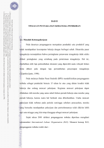 BAB II TINJAUAN PUSTAKA DAN KERANGKA