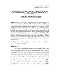 Jurnal Kajian Manajemen Bisnis Volume 2, Nomor - e