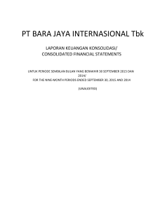 PT BARA JAYA INTERNASIONAL Tbk