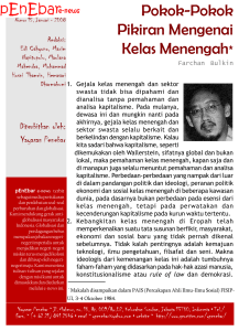 Pokok-Pokok Pikiran Mengenai Kelas Menengah