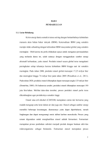 1 BAB I PENDAHULUAN 1.1. Latar Belakang Krisis energi dunia