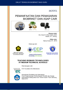 pemanfaatan dan pemasaran biobriket dan asap cair