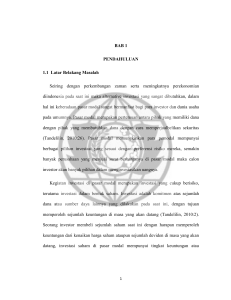 BAB 1 PENDAHULUAN 1.1 Latar Belakang Masalah Seiring