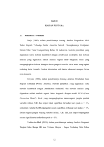 12 BAB II KAJIAN PUSTAKA 2.1 Penelitian Terdahulu Surja (2002