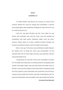 BAB IV KESIMPULAN On adalah kebaikan yang diterima dari