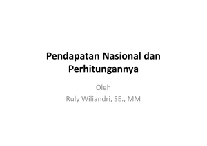 Pendapatan Nasional dan Perhitungannya