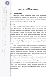 BAB II PENDEKATAN TEORITIS KONSEPTUAL 1.1