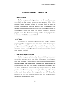 bab i persyaratan produk - Repository Maranatha