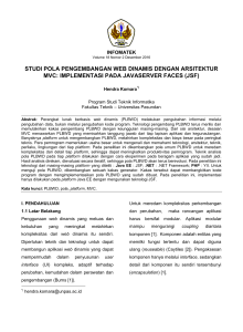 studi pola pengembangan web dinamis dengan arsitektur mvc